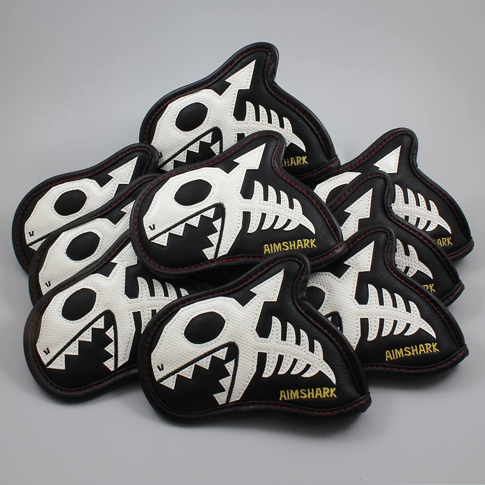 Skullshark Golf Iron Covers/1Pcs or 9Pcs Set/Golf Head Covers/Golf Club Covers