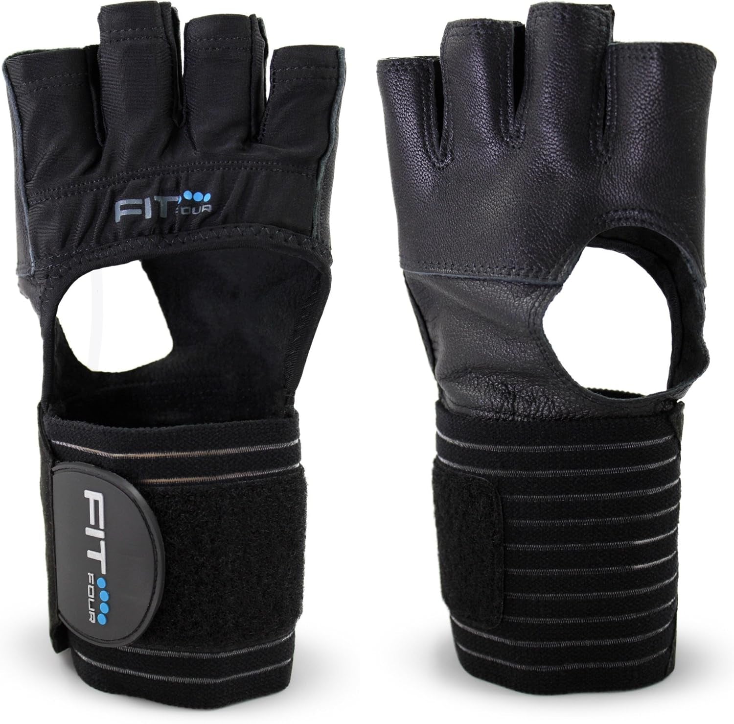 the F4X Spartan - Full Leather Palm Callus Guard WOD Workout Gloves for Weight Lifting & Cross Training Athletes