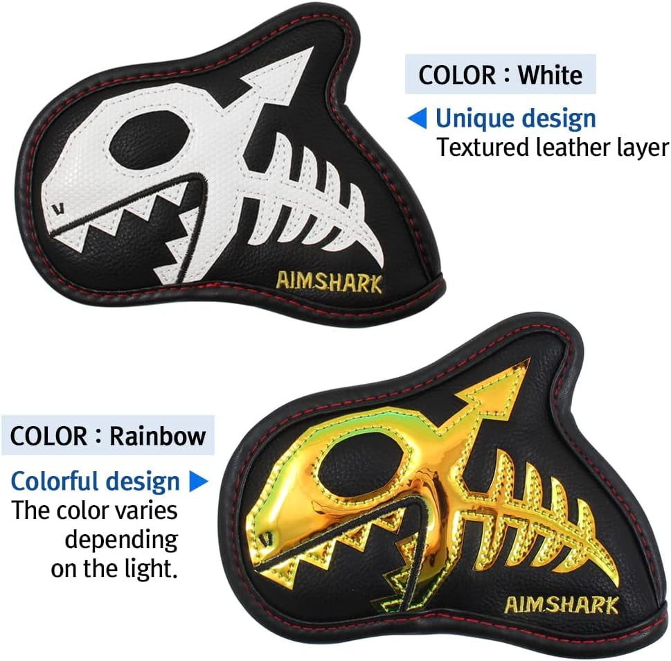 Skullshark Golf Iron Covers/1Pcs or 9Pcs Set/Golf Head Covers/Golf Club Covers