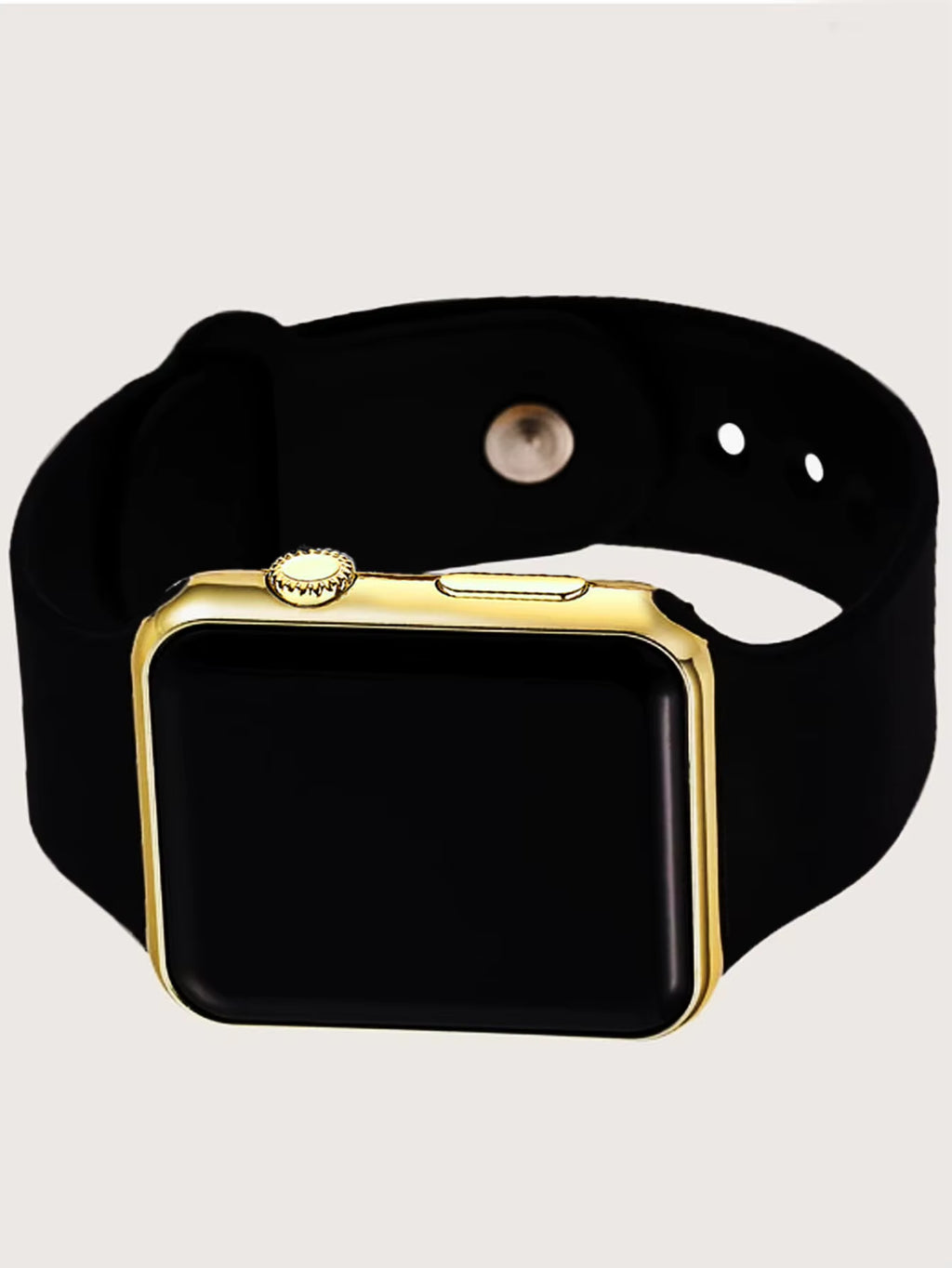 Fashion Simple Silicone Rectangular Men'S Electronic Watch with Acrylic Leopard Head Bracelet Gift Set